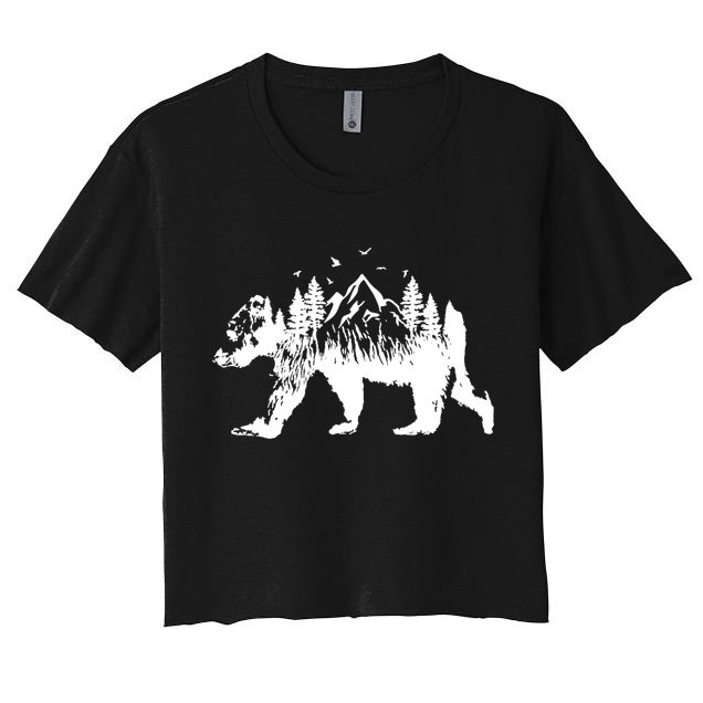 Mountain Bear Nature Crop Top