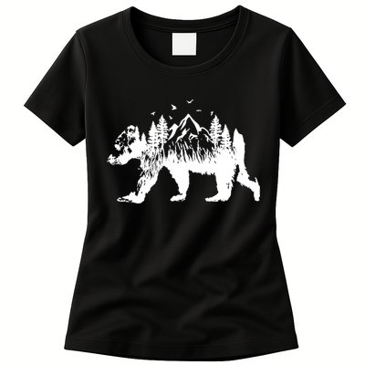 Mountain Bear Nature Womens T-Shirt