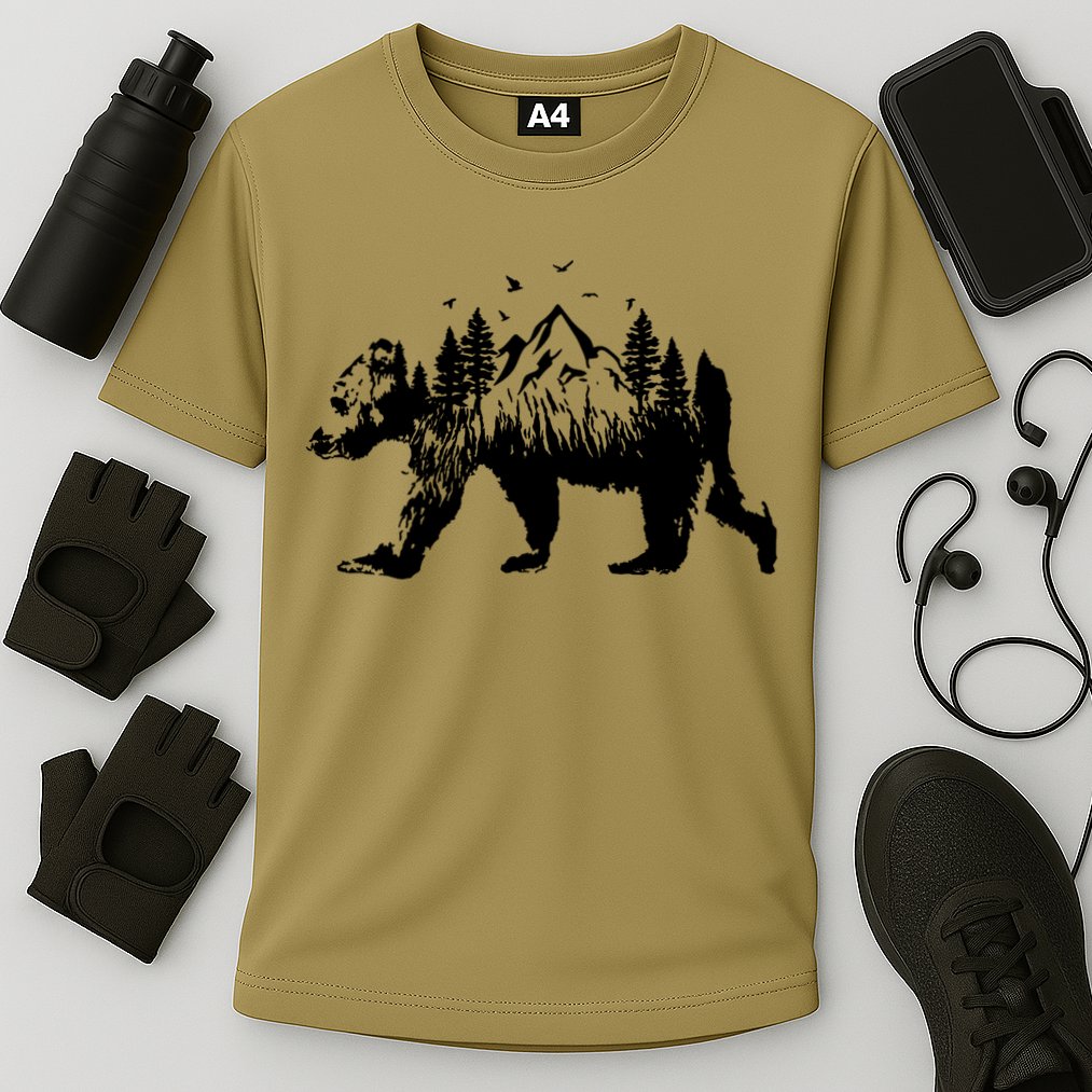 Mountain Bear Nature Cooling Performance Crew T-Shirt