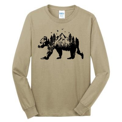 Mountain Bear Nature Tall Long Sleeve T-Shirt