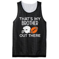 My Brother Out There American Football Family Match Sister Mesh Reversible Basketball Jersey Tank