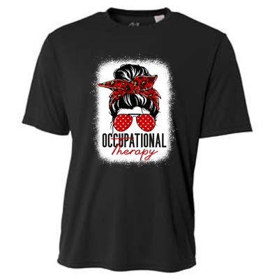 Messy Bun Occupational Therapy OT Therapist Assisstant Cooling Performance Crew T-Shirt