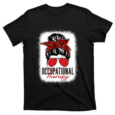 Messy Bun Occupational Therapy OT Therapist Assisstant T-Shirt