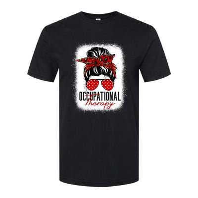 Messy Bun Occupational Therapy OT Therapist Assisstant Softstyle CVC T-Shirt