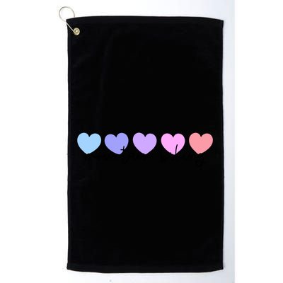 Mountain Bike Or Mountain Biking Lover Heart Mom Meaningful Gift Golf Towel