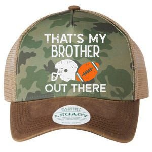 My Brother Out There American Football Family Match Sister Legacy Tie Dye Trucker Hat