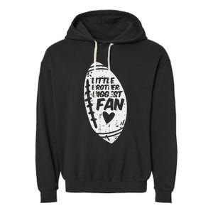 My Brother Out There American Football Family Match Sister Garment-Dyed Fleece Hoodie