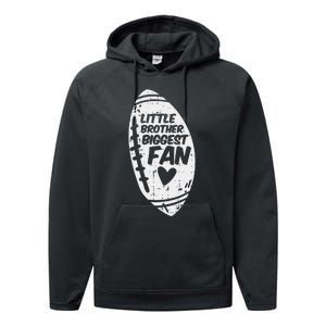 My Brother Out There American Football Family Match Sister Performance Fleece Hoodie