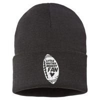 My Brother Out There American Football Family Match Sister Sustainable Knit Beanie