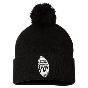 My Brother Out There American Football Family Match Sister Pom Pom 12in Knit Beanie