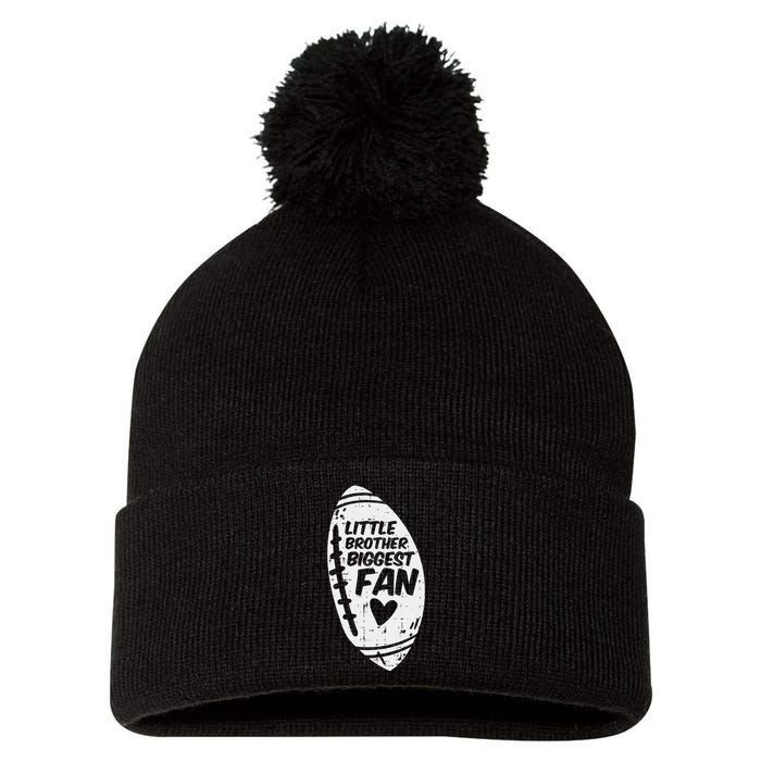 My Brother Out There American Football Family Match Sister Pom Pom 12in Knit Beanie