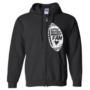 My Brother Out There American Football Family Match Sister Full Zip Hoodie