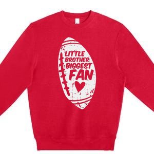 My Brother Out There American Football Family Match Sister Premium Crewneck Sweatshirt