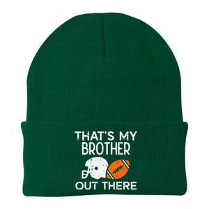 My Brother Out There American Football Family Match Sister Knit Cap Winter Beanie