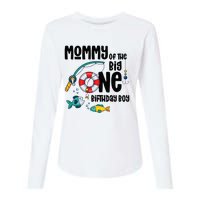 Mommy Big One 1-Year-Old  Fishing Birthday Womens Cotton Relaxed Long Sleeve T-Shirt