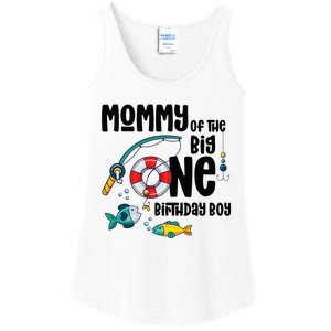 Mommy Big One 1-Year-Old  Fishing Birthday Ladies Essential Tank