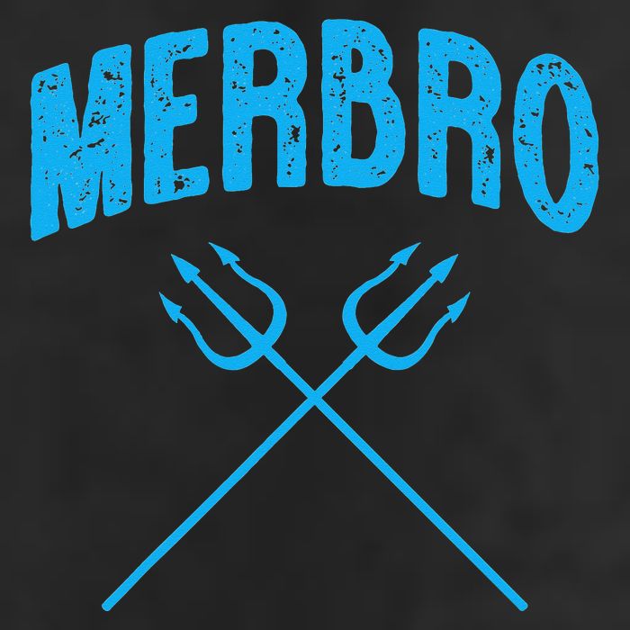Merbro Brother of The Birthday Mermaid 7 Panel Mesh Trucker Snapback Hat