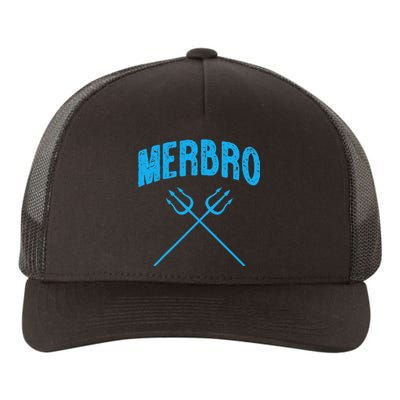 Merbro Brother of The Birthday Mermaid Yupoong Adult 5-Panel Trucker Hat