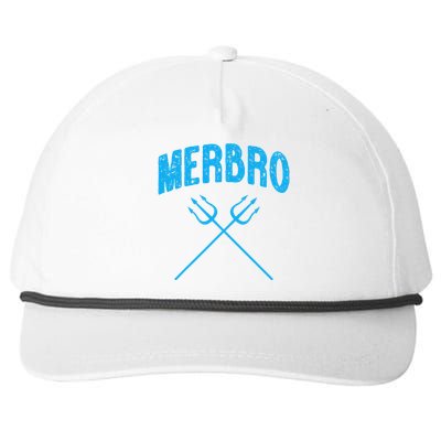 Merbro Brother of The Birthday Mermaid Snapback Five-Panel Rope Hat