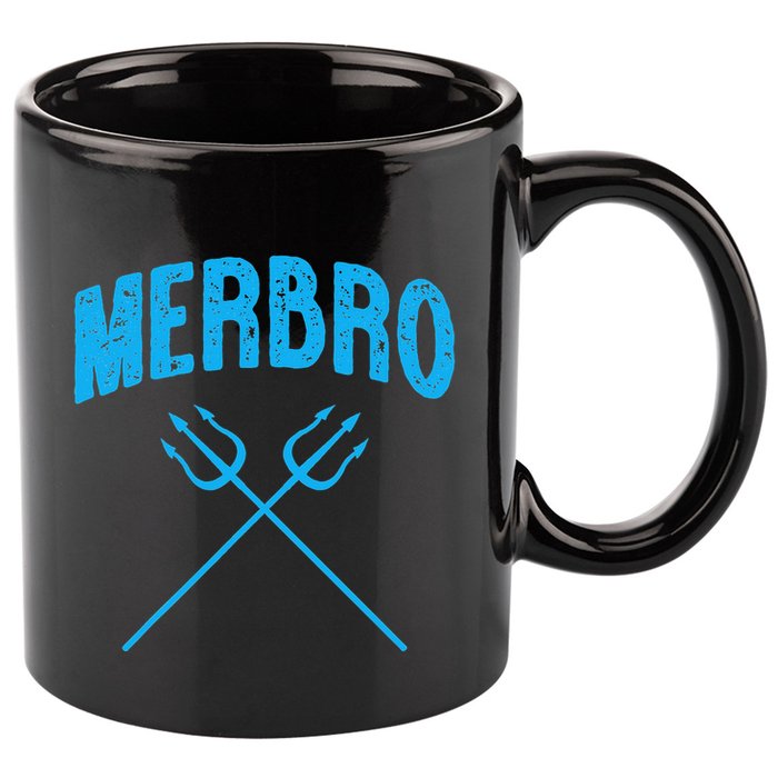 Merbro Brother of The Birthday Mermaid 11oz C Handle Ceramic Mug