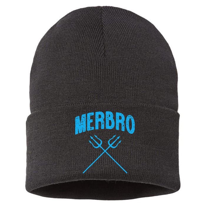 Merbro Brother of The Birthday Mermaid Sustainable Knit Beanie