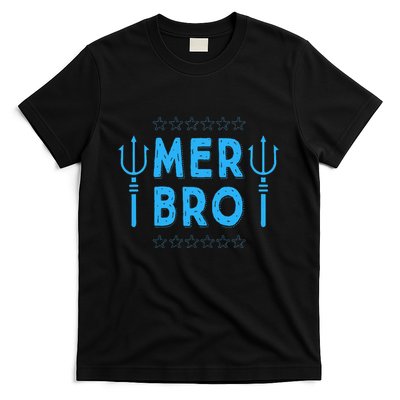 Merbro Brother Of A Mermaid Birthday Swimming T-Shirt