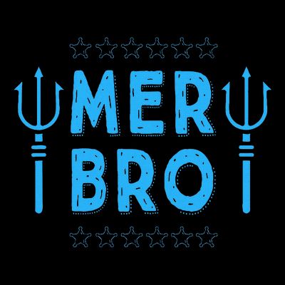 Merbro Brother Of A Mermaid Birthday Swimming T-Shirt