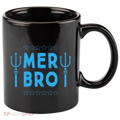 Merbro Brother Of A Mermaid Birthday Swimming 11oz C Handle Ceramic Mug
