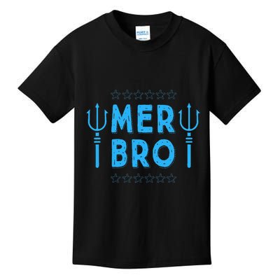 Merbro Brother Of A Mermaid Birthday Swimming Kids T-Shirt