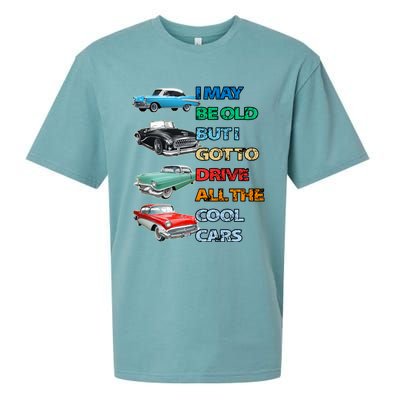 May Be Old But Got To Drive All The Cool Cars Sueded Cloud Jersey T-Shirt