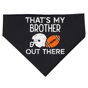 My Brother Out There American Football Family Match Sister USA-Made Doggie Bandana