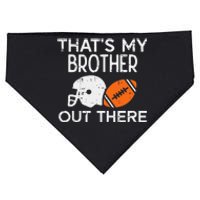 My Brother Out There American Football Family Match Sister USA-Made Doggie Bandana