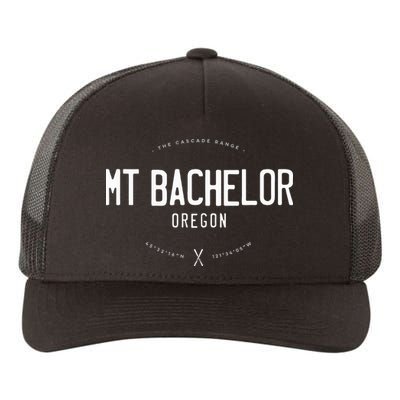 Mt. Bachelor Oregon Graphic Distressed Vintage Ski Yupoong Adult 5-Panel Trucker Hat