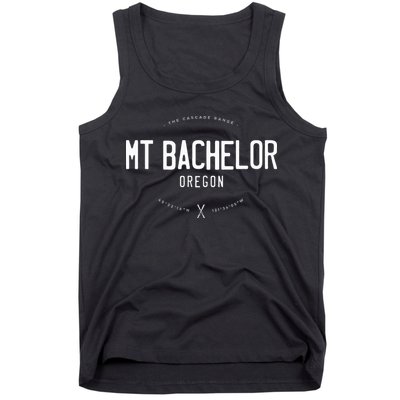 Mt. Bachelor Oregon Graphic Distressed Vintage Ski Tank Top
