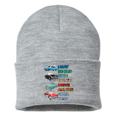 May Be Old But Got To Drive All The Cool Cars Sustainable Knit Beanie