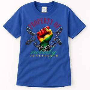 Melanin Black Property Of Nobody Junenth Freedom Cute Gift Tall T-Shirt