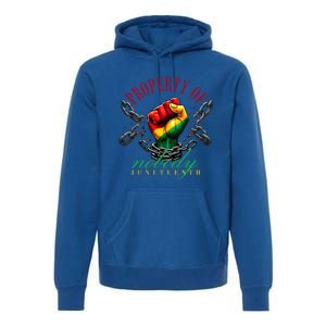 Melanin Black Property Of Nobody Junenth Freedom Cute Gift Premium Hoodie