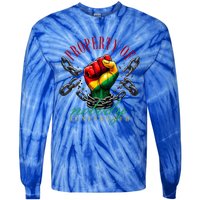 Melanin Black Property Of Nobody Junenth Freedom Cute Gift Tie-Dye Long Sleeve Shirt