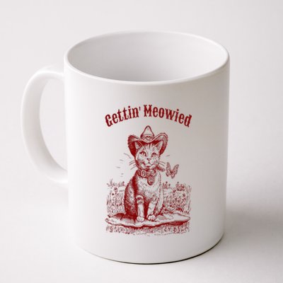 Meowdy Bachelorette Party Cowgirl Cowboy Cat Bridal Squad Coffee Mug