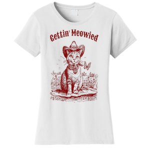 Meowdy Bachelorette Party Cowgirl Cowboy Cat Bridal Squad Women's T-Shirt