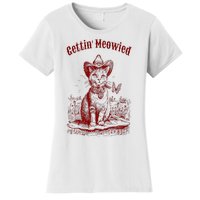 Meowdy Bachelorette Party Cowgirl Cowboy Cat Bridal Squad Women's T-Shirt