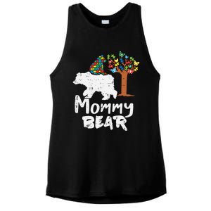 Mommy Bear Puzzle Autism Awareness Mom Mama Mother Gift Ladies PosiCharge Tri-Blend Wicking Tank