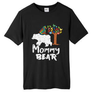 Mommy Bear Puzzle Autism Awareness Mom Mama Mother Gift Tall Fusion ChromaSoft Performance T-Shirt