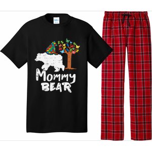 Mommy Bear Puzzle Autism Awareness Mom Mama Mother Gift Pajama Set