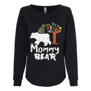 Mommy Bear Puzzle Autism Awareness Mom Mama Mother Gift Womens California Wash Sweatshirt