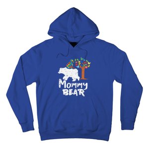 Mommy Bear Puzzle Autism Awareness Mom Mama Mother Gift Hoodie