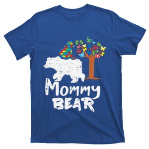 Mommy Bear Puzzle Autism Awareness Mom Mama Mother Gift T-Shirt