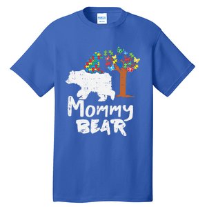 Mommy Bear Puzzle Autism Awareness Mom Mama Mother Gift Tall T-Shirt