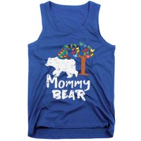 Mommy Bear Puzzle Autism Awareness Mom Mama Mother Gift Tank Top