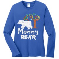 Mommy Bear Puzzle Autism Awareness Mom Mama Mother Gift Ladies Long Sleeve Shirt